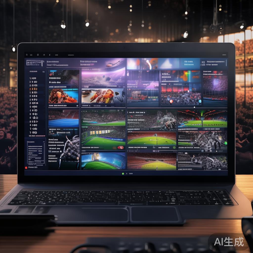 登录后，在首页或赛事频道中浏览当前正在进行的比赛。